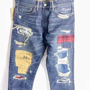 Polo Ralph Lauren Patchwork Distressed Jeans NWT